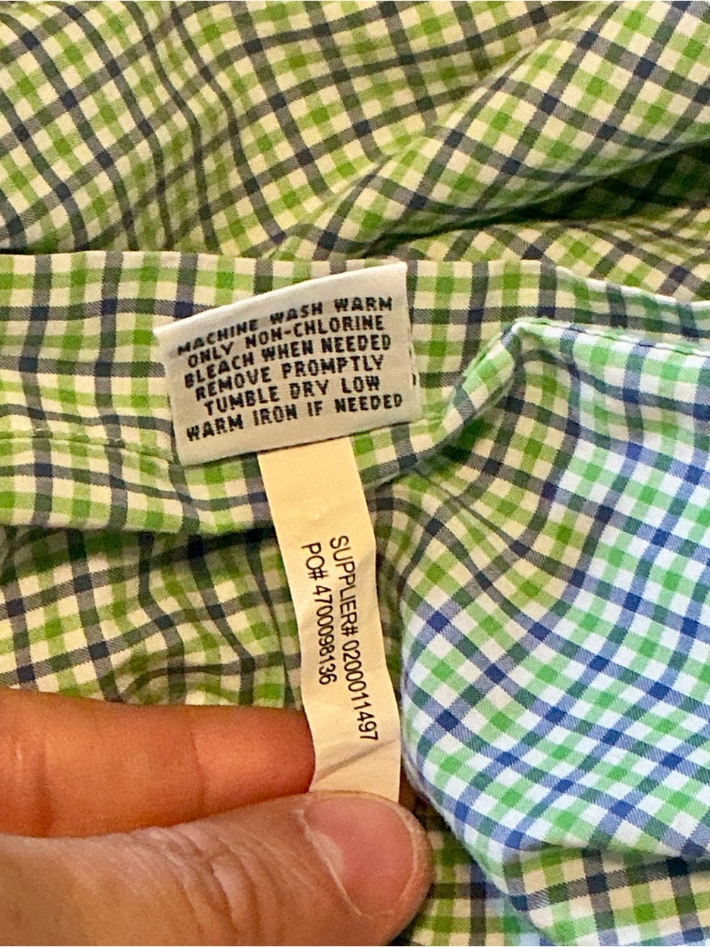 Polo by Ralph Lauren Teal and Navy Plaid Button-Down Shirt size L - Picture 6 of 6